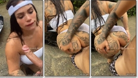 Anny Alves, uma famosa do OnlyFans, decidiu lavar o carro e acabou se surpreendendo com um final inesperado na bunda