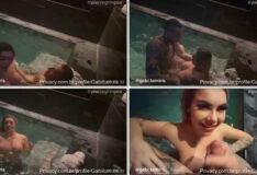 Gabi Tamiris se divertindo com um sexo amador bem quente na piscina