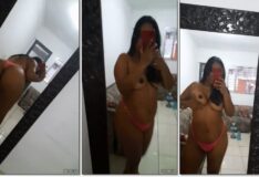 Uma gata muito sensual vazou na internet exibindo seu corpão delicioso