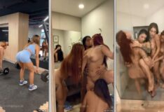 Paula Daniela do OnlyFans faz vídeos quentes com as amigas depois do treino