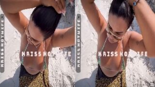 Kriss Hot Wife fudendo gostoso oral em seu parceiro na praia