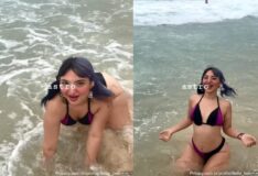 Bela Belinha arrasando na sensualidade em pleno oceano