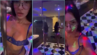 Ingrid Paixão arrasando no pole dance do motel freporni de forma sexy