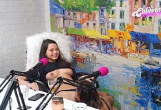 Mulheres nuas no podcasts brasileiras