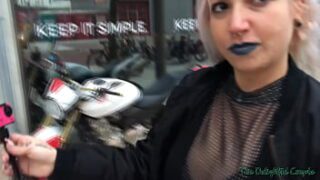 Busty Goth Slut Milks Dick