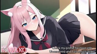 Hentai manga neko cat girl