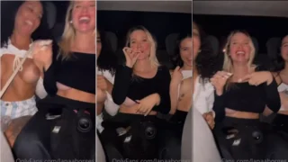 Lana Borges e suas amigas mostrando os peitos para o motorista do Uber enquanto estão bêbadas