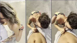 Laura Avelino foi flagrada fudendo gostoso oral na praia